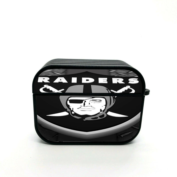 bevel logo of oakland raiders airpod case