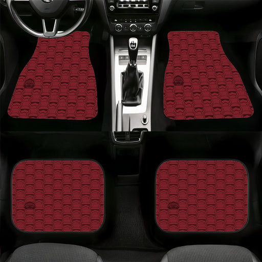 blood stormtrooper mask Car floor mats Universal fit