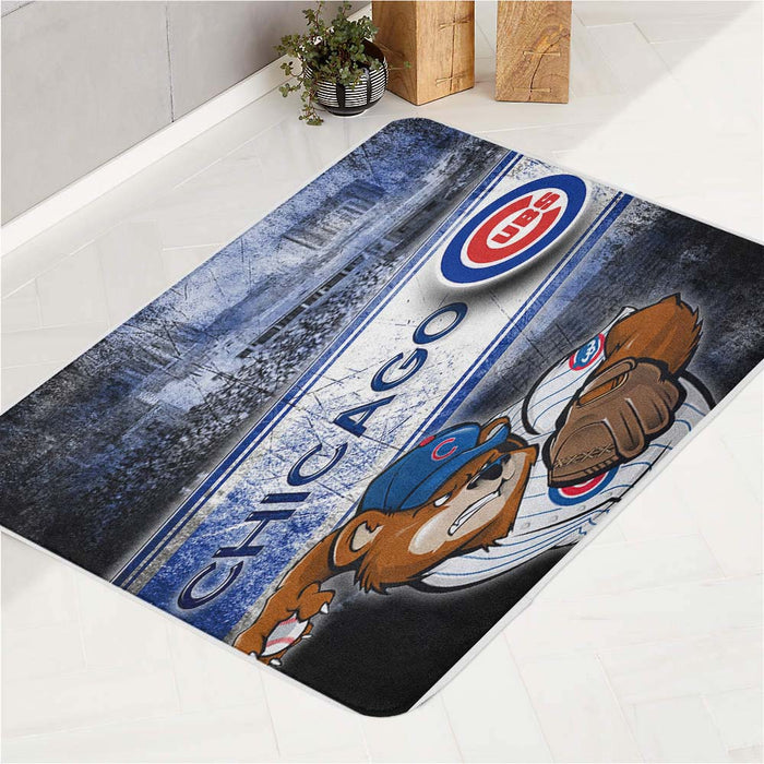 CHICAGO CUBS LOGO 3 bath rugs