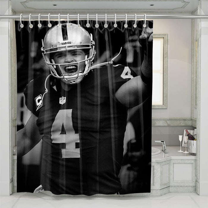 big body nfl player shower curtains