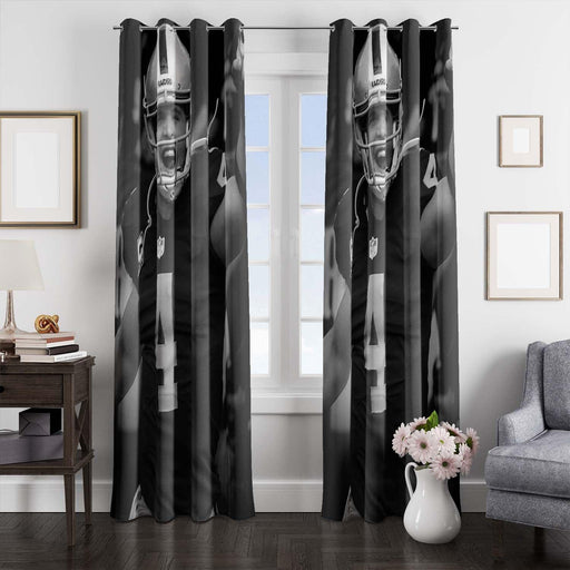 big body nfl player window Curtain