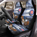 CHICAGO CUBS LOGO 3 Car Seat Covers