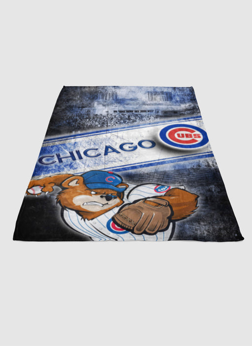 CHICAGO CUBS LOGO 3 soft fleece blanket