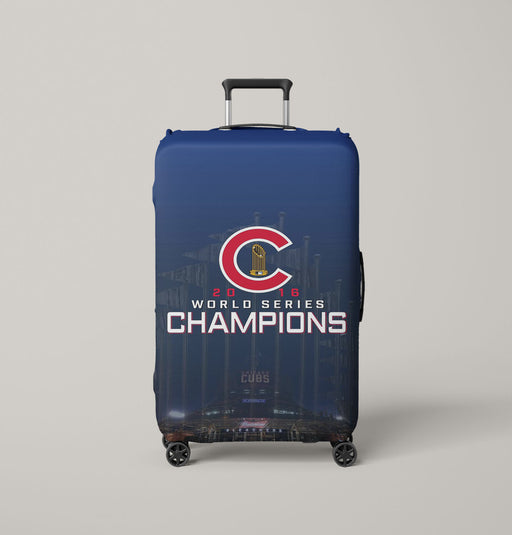 chicago cubs world champs Luggage Cover | suitcase