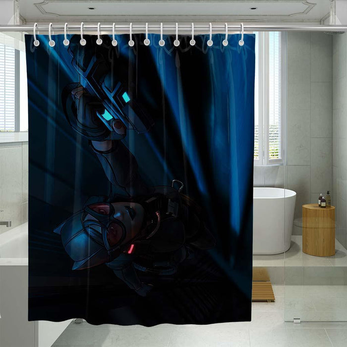 blade runner 2049 painting shower curtains