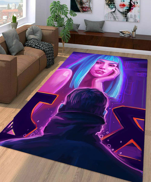 blade runner 2049 painting Living room carpet rugs