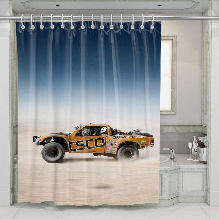 big car offroad car racing csco shower curtains