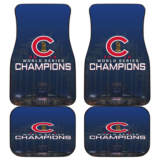 CHICAGO CUBS WORLD CHAMPS Car floor mats Universal fit