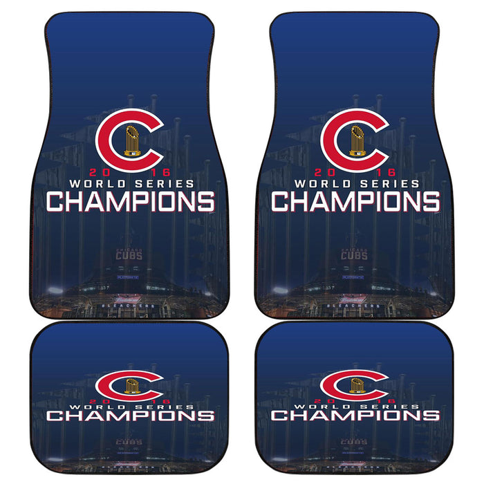 CHICAGO CUBS WORLD CHAMPS Car floor mats Universal fit