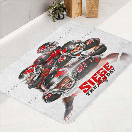 big four tampa bay buccaneers seige the day bath rugs