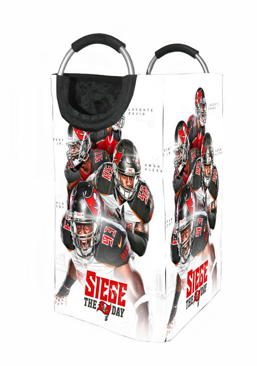 big four tampa bay buccaneers seige the day Laundry Hamper | Laundry Basket