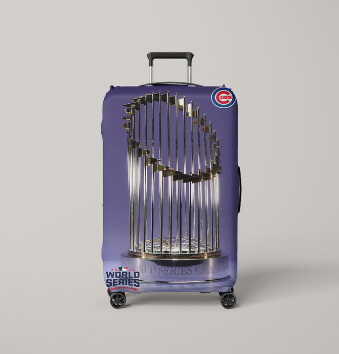 chicago cubs world series champs Luggage Cover | suitcase