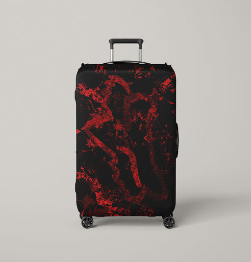 bloody grunge fox racing Luggage Cover | suitcase
