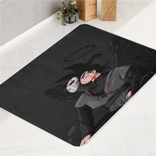 black devil fusion goku dragon ball bath rugs