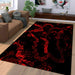 bloody grunge fox racing Living room carpet rugs