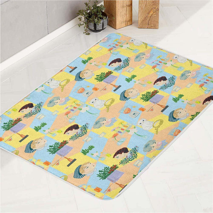 blooming day exo sehun bath rugs