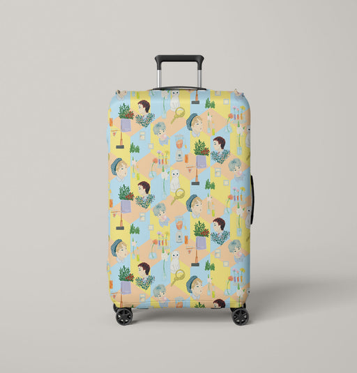blooming day exo sehun Luggage Cover | suitcase