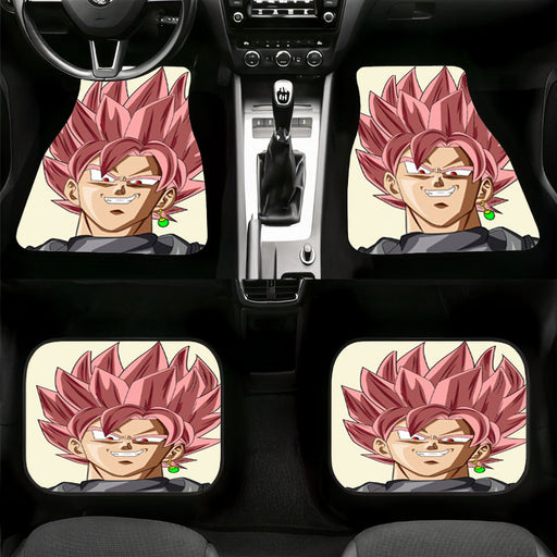 black goku pink hair evil hypebeast Car floor mats Universal fit