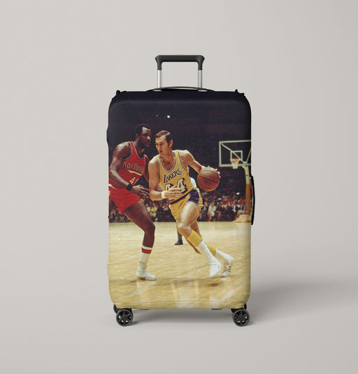 big match between lakers vs portland Luggage Covers | Suitcase