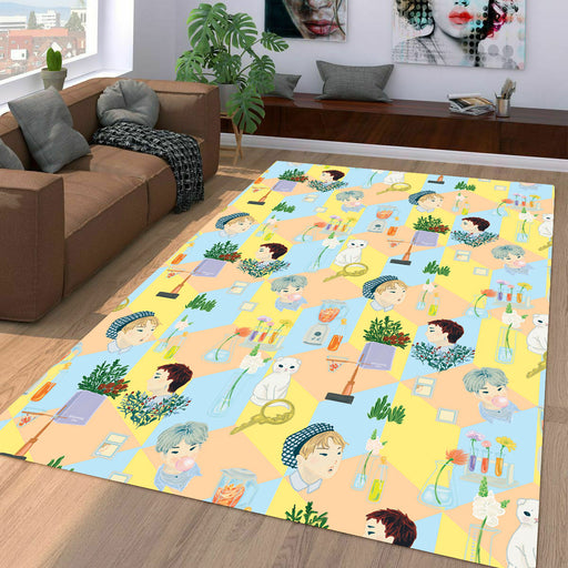 blooming day exo sehun Living room carpet rugs