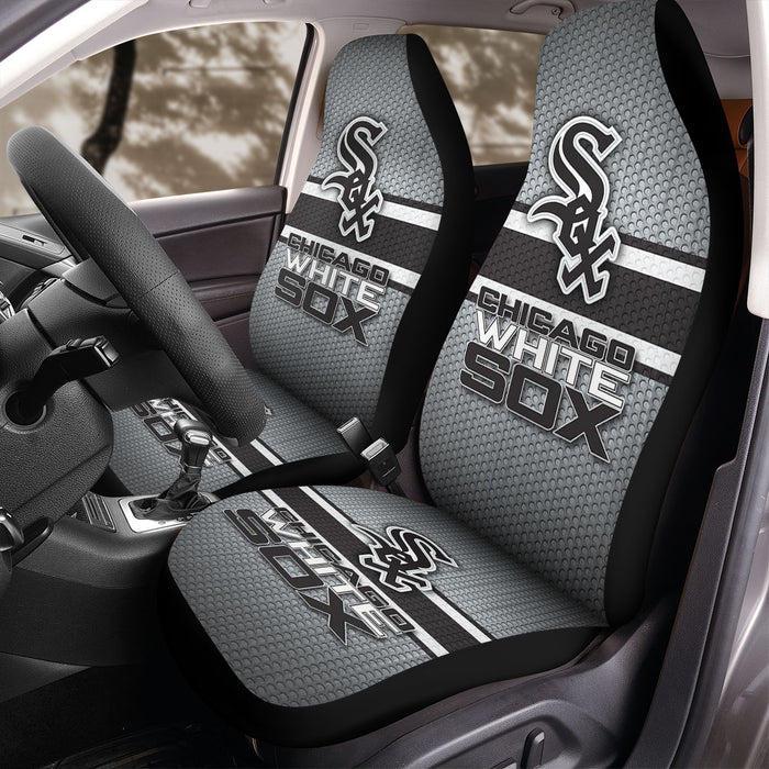 CHICAGO WHITE SOX CARBON Car Seat Covers