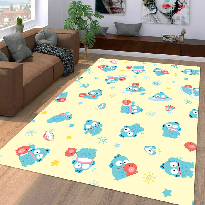 blue character koya rap monster Living room carpet rugs