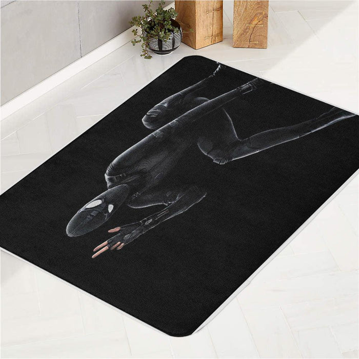 black suit spiderman far from home bath rugs