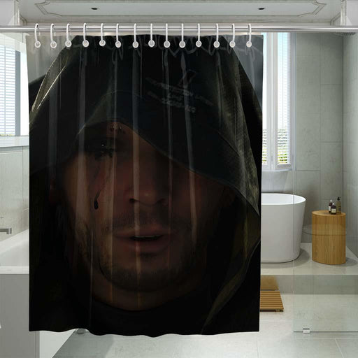 blade runner city shower curtains