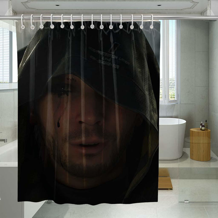 blade runner city shower curtains