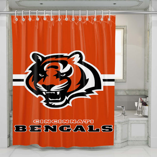 cincinnati bengals logo shower curtains