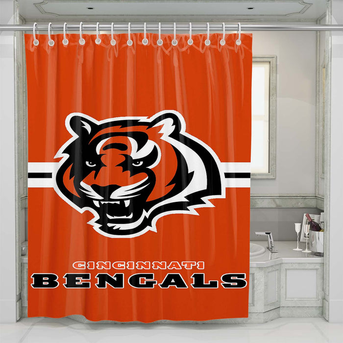 cincinnati bengals logo shower curtains