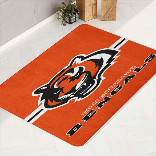 Cincinnati Bengals Logo bath rugs