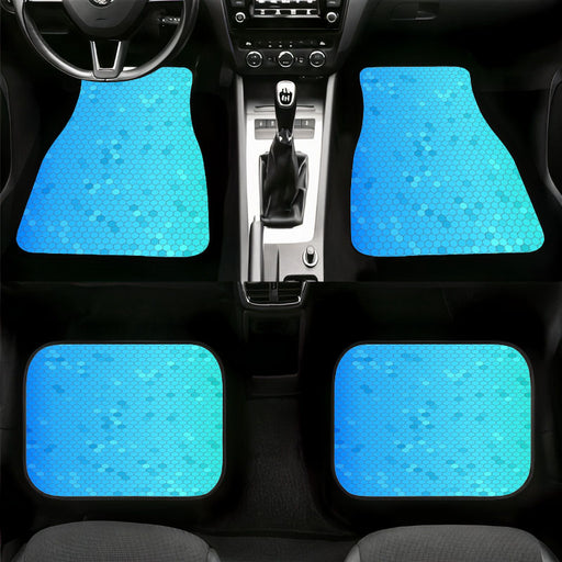 blue fibre arena of pokemon Car floor mats Universal fit