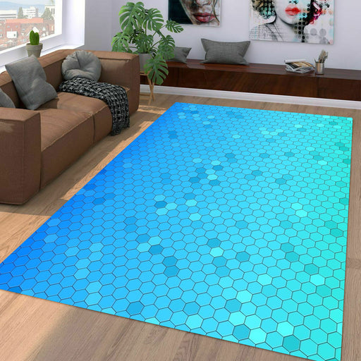 blue fibre arena of pokemon Living room carpet rugs