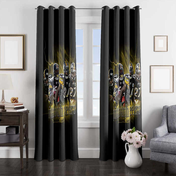 big player of pittsburgh steelers window Curtain