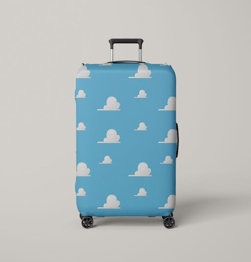 blue sky white cloud from toy story Luggage Cover | suitcase