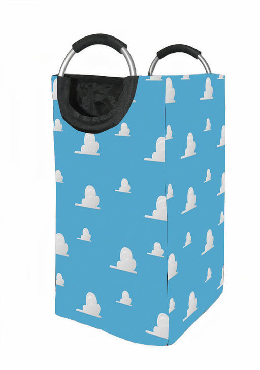 blue sky white cloud from toy story Laundry Hamper | Laundry Basket