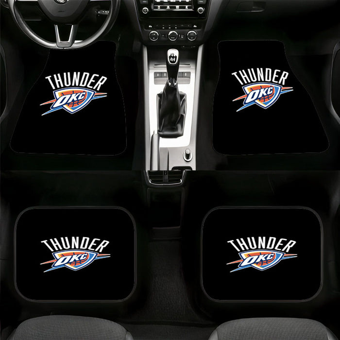 black thunder okc logo Car floor mats Universal fit