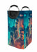 blade runner film blue and red Laundry Hamper | Laundry Basket