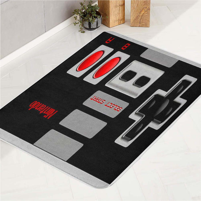 Classic retro Nintendo game controller bath rugs