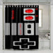 classic retro nintendo game controller shower curtains