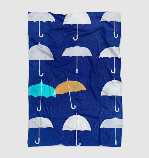 blue umbrella walt disney animation Ultra soft fleece blanket