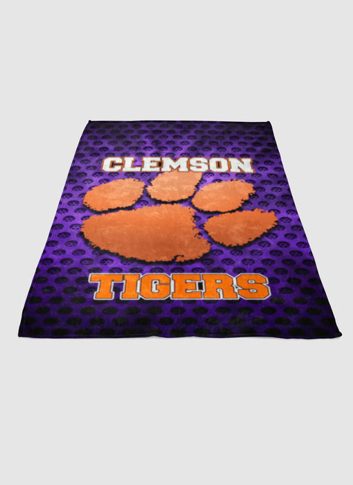 Clemson Tigers 2 soft fleece blanket