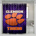 clemson tigers 2 shower curtains