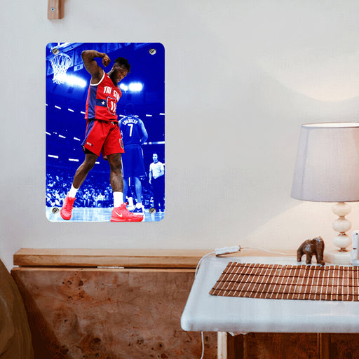 big three basketball player team nba Poster Metal print wall art