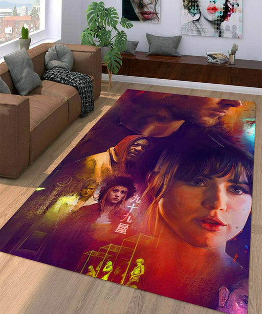 blade runner painting Living room carpet rugs