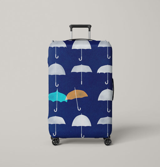 blue umbrella walt disney animation Luggage Cover | suitcase