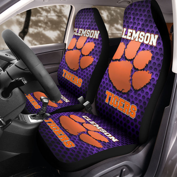 Clemson Tigers 2 Car Seat Covers