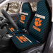 Clemson Tigers Blue Carbon Car Seat Covers