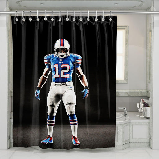 bills player football nfl shower curtains